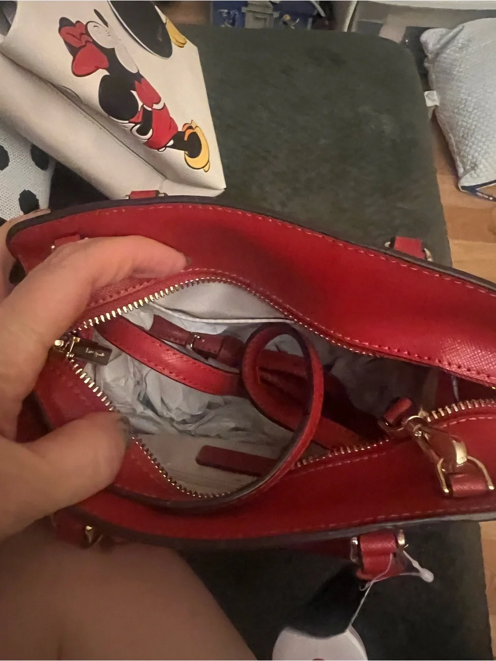 kate spade structured saffiano